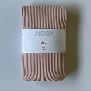 Tights size 5 6 Small New Gymboree NWT Pink Ribbed Stretch Ballet Stocking